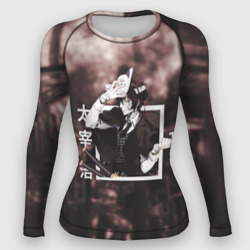 Женский рашгард 3D Дазай Осаму в маске лиса