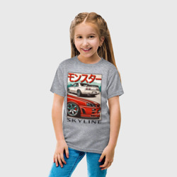 Детская футболка хлопок Nissan Skyline Ниссан Скайлайн - фото 2