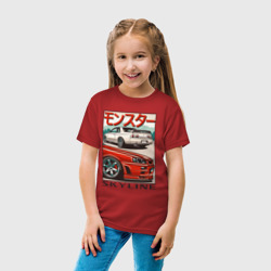Детская футболка хлопок Nissan Skyline Ниссан Скайлайн - фото 2