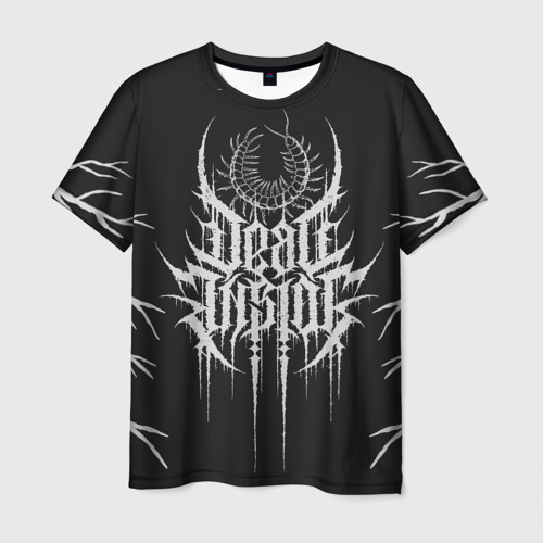Мужская футболка 3D с принтом Dead Inside Мрак, вид спереди #2