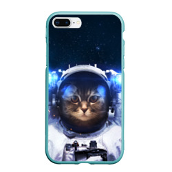 Чехол для iPhone 7Plus/8 Plus матовый Котик в космосе cat IN space