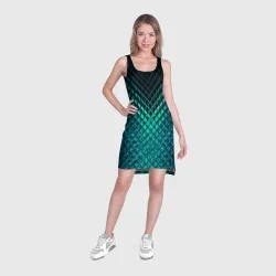 Платье-майка 3D Стальная чешуя - фото 2