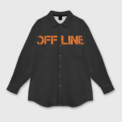 Мужская рубашка oversize 3D Офлайн/offline
