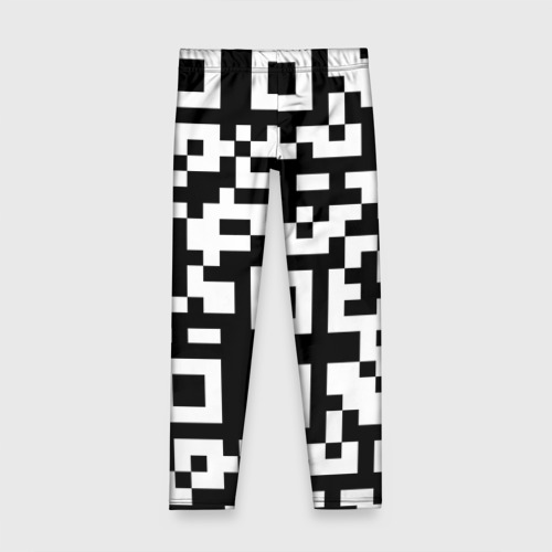 Детские леггинсы 3D qr code/куаркод, цвет 3D печать