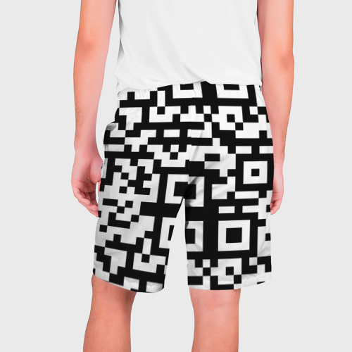 Мужские шорты 3D qr code/куаркод, цвет 3D печать - фото 2