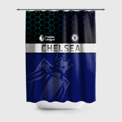 Штора 3D для ванной FC Chelsea London ФК Челси Лонон
