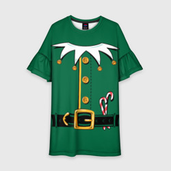 Детское платье 3D Christmas Elf Outfit