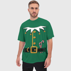 Мужская футболка oversize 3D Christmas Elf Outfit - фото 2