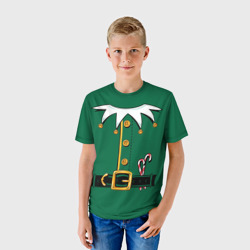 Детская футболка 3D Christmas Elf Outfit - фото 2