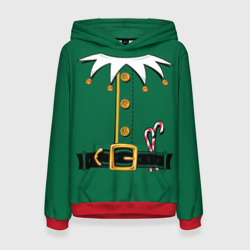 Женская толстовка 3D Christmas Elf Outfit