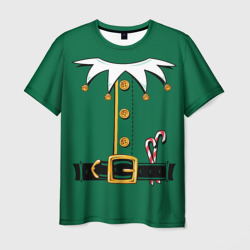 Мужская футболка 3D Christmas Elf Outfit