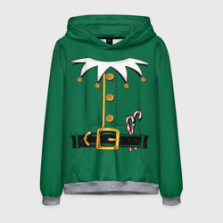 Мужская толстовка 3D Christmas Elf Outfit