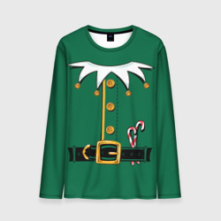 Мужской лонгслив 3D Christmas Elf Outfit