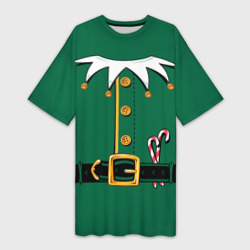 Платье-футболка 3D Christmas Elf Outfit