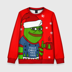 Pepe New Year - Pepe the Frog – Свитшот с принтом купить со скидкой в -35%