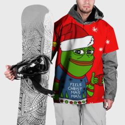 Накидка на куртку 3D Pepe New Year - Pepe the Frog