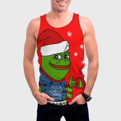 Мужская майка 3D Pepe New Year - Pepe the Frog - фото 2