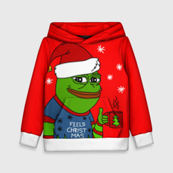 Детская толстовка 3D Pepe New Year - Pepe the Frog