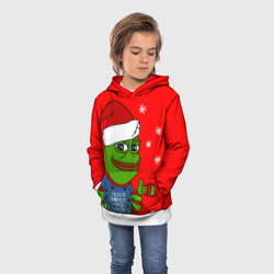 Детская толстовка 3D Pepe New Year - Pepe the Frog - фото 2