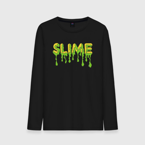 Мужской лонгслив хлопок SLIME!, цвет черный