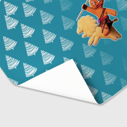 Бумага для упаковки 3D Пряник gingerbread - фото 2