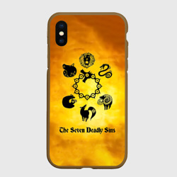 Чехол для iPhone XS Max матовый Все 7 смертных грехов
