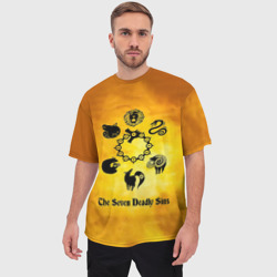 Мужская футболка oversize 3D Все 7 смертных грехов - фото 2
