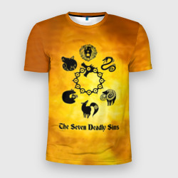 Мужская футболка 3D Slim Все 7 смертных грехов
