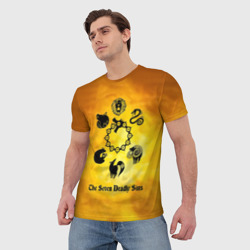 Мужская футболка 3D Все 7 смертных грехов - фото 2