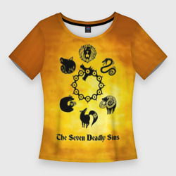 Женская футболка 3D Slim Все 7 смертных грехов