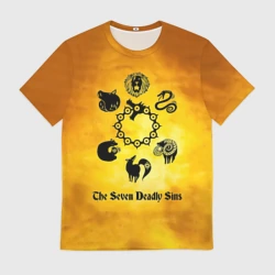 Мужская футболка 3D Все 7 смертных грехов