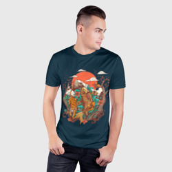 Мужская футболка 3D Slim Осенний Закат - фото 2