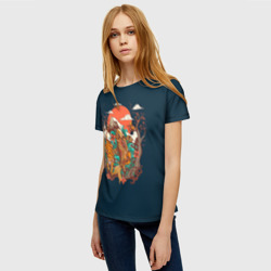 Женская футболка 3D Осенний Закат - фото 2