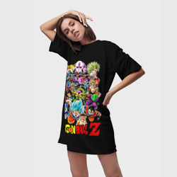 Платье-футболка 3D Персонажи Dragon Ball - фото 2