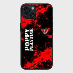 Чехол силиконовый для Apple iPhone 15 матовый Poppy Playtime игра Поппи плейтайм Хагги Вагги