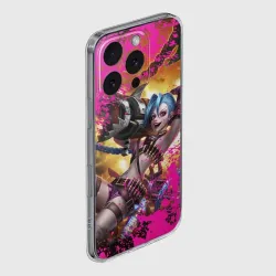 Чехол для iPhone 16 Pro Max силиконовый с защитой камеры Jinx Arcane LoL - фото 2