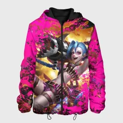 Мужская куртка 3D Jinx Arcane LoL