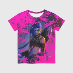 Детская футболка 3D Jinx v2 Arcane LoL