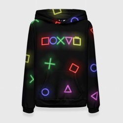 Женская толстовка 3D Неоновое безразличие