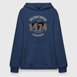 Худи SuperOversize хлопок Подарок рожденному в 1974 г
