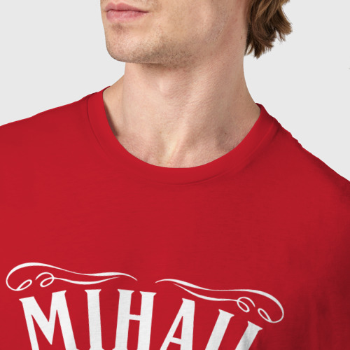 Мужская футболка хлопок Михаил в стиле Джек Дэниэлс, цвет красный - фото 6