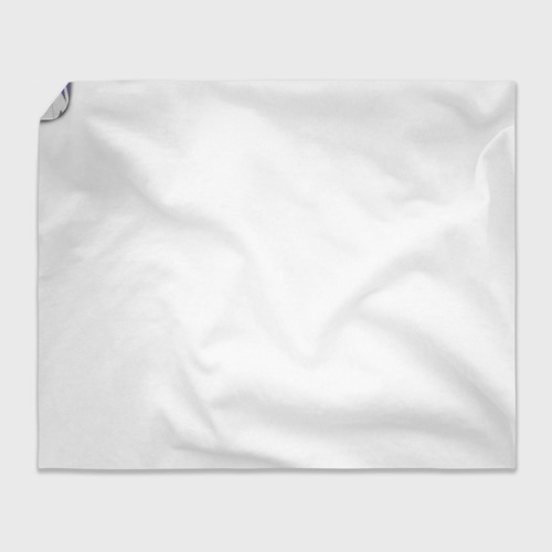 Плед 3D Острый белые снежинки на сиреневом фоне, цвет 3D (велсофт) - фото 4