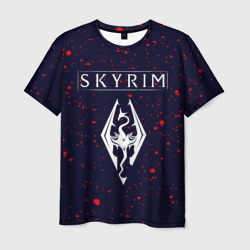Мужская футболка 3D TESV: skyrim - Брызги