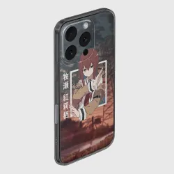 Чехол для iPhone 16 Pro Max силиконовый с защитой камеры Врата Штейна Steins Gate, Курису Макисэ Kurisu Makise - фото 2