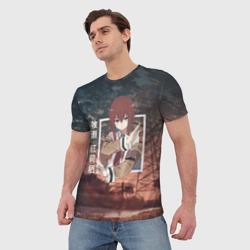 Мужская футболка 3D Врата Штейна Steins Gate, Курису Макисэ Kurisu Makise - фото 2