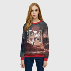 Женский свитшот 3D Врата Штейна Steins Gate, Курису Макисэ Kurisu Makise - фото 2