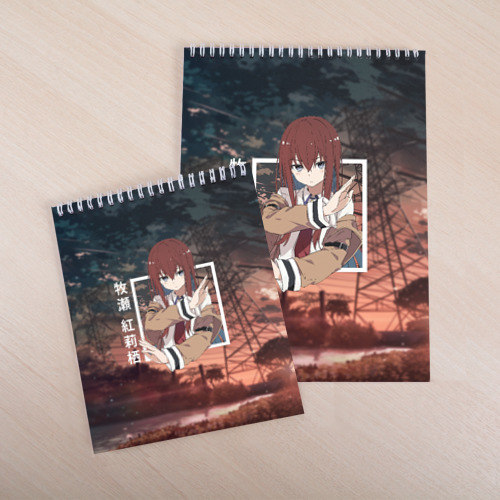 Скетчбук Врата Штейна Steins Gate, Курису Макисэ Kurisu Makise, цвет белый - фото 4