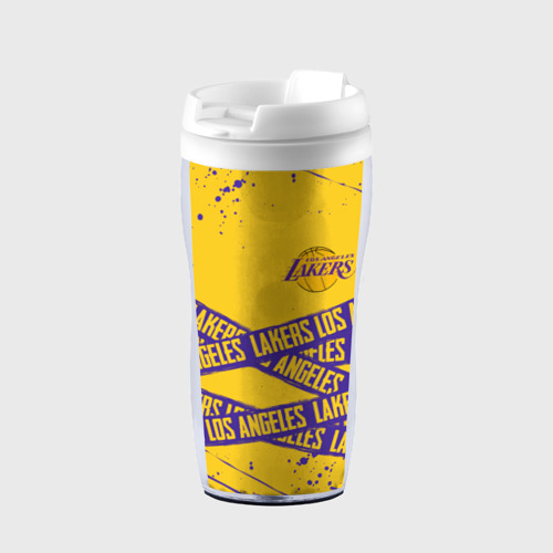 Термокружка-непроливайка LAKERS SPORT LINE STYLE NBA , цвет белый