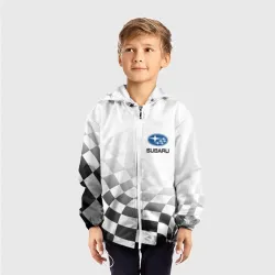 Детская ветровка 3D Subaru, Субару Спорт, Финишный флаг - фото 2
