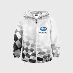 Детская ветровка 3D Subaru, Субару Спорт, Финишный флаг